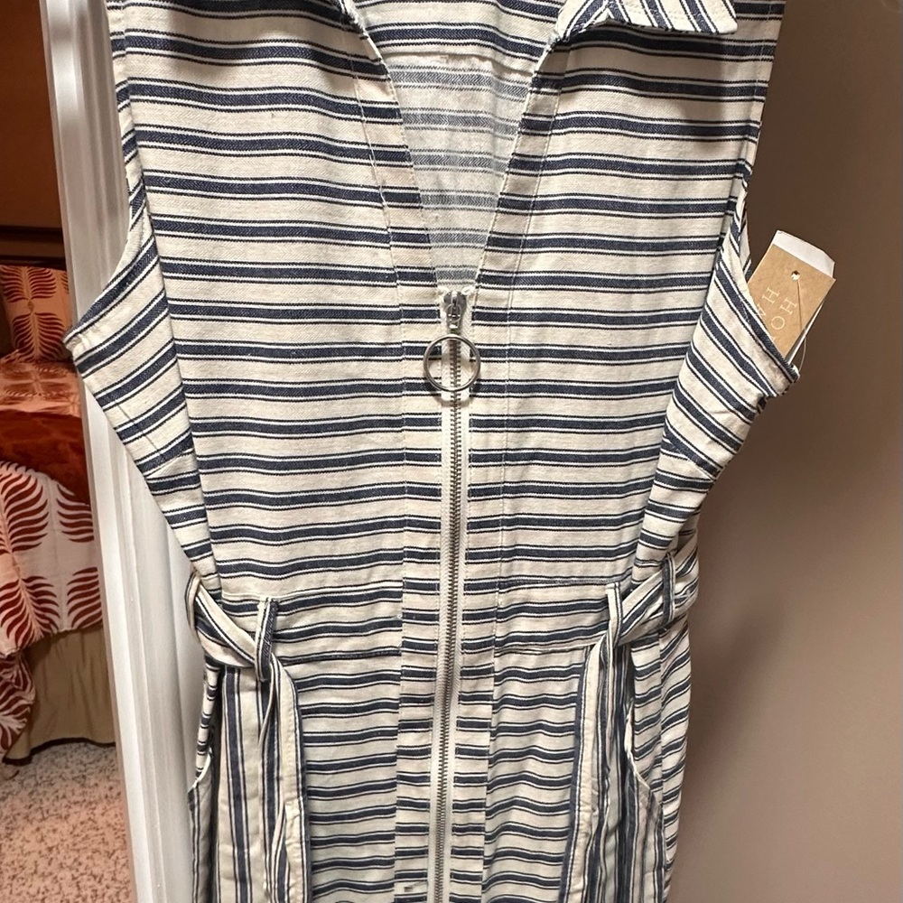 Striped Sleeveless Dress